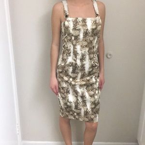 Cache size 4 snake print dress
